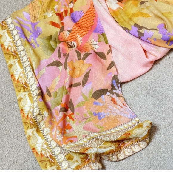 Spell And The Gypsy Madison Mermaid Maxi Robe Kimono Seashell Mermaid Motif S/M - Picture 10 of 15